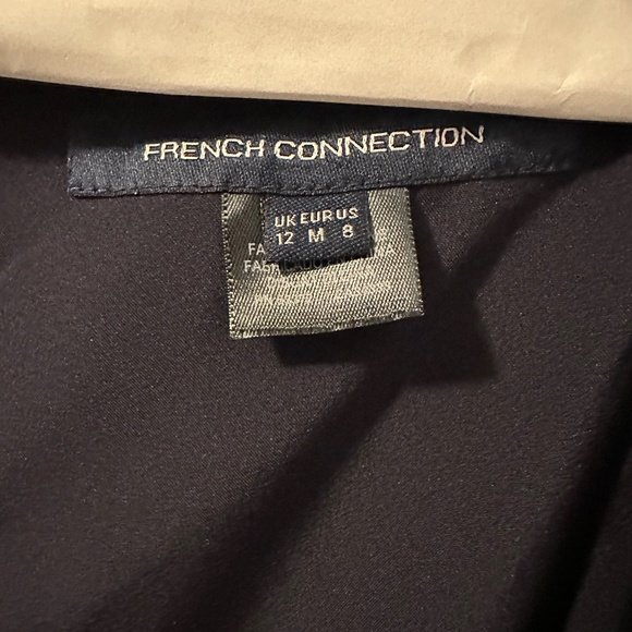 French Connection Whisper Square Neck Ruffle Dress - Picture 3 of 6